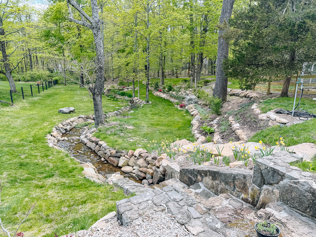 downstream area